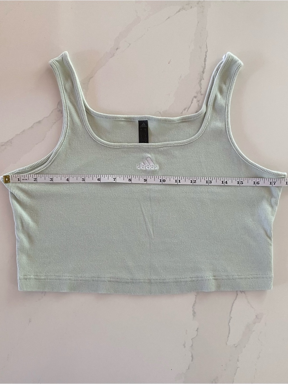 Adidas Ribbed Crop Tank Top - Picture 5 of 6
